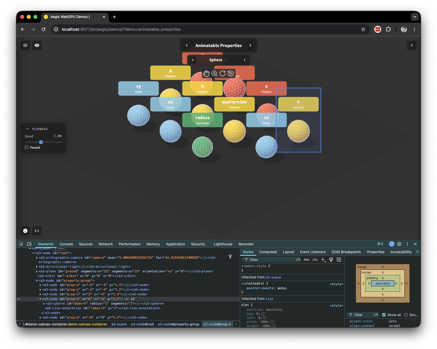Chrome DevTools open on a Skenra page